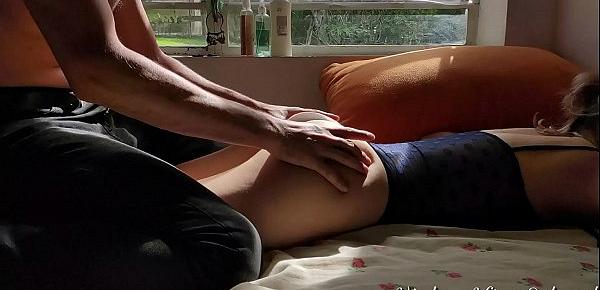  Body shaking orgasm after oil massage sex - Vicky Swan